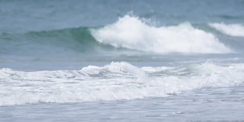 Sea waves moving in slow motion Stock Footage 103485219