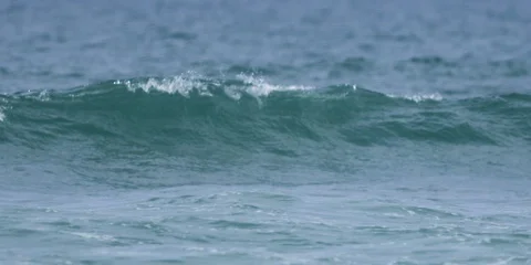 Sea waves moving in slow motion Stock Footage 103485262