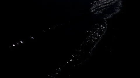 Sea Waves Night Stock Footage 99117858