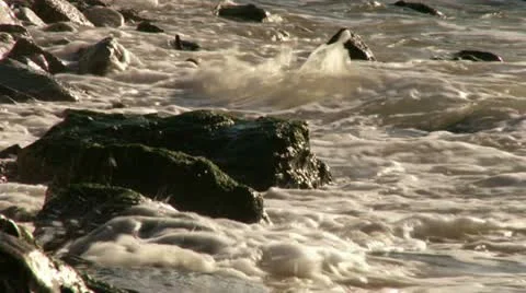 Sea waves over the rocks Stock-Footage 20511650