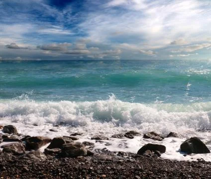 Sea waves Stock Photos