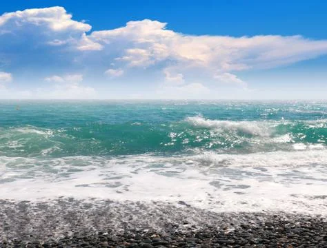 Sea waves Stock Photos