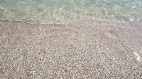 Sea waves reaching the seashore Stock Footage 12271721