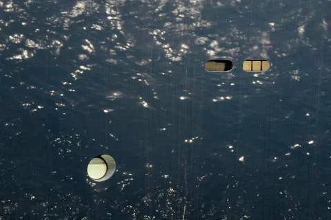 Sea waves reflection background Stock Photos