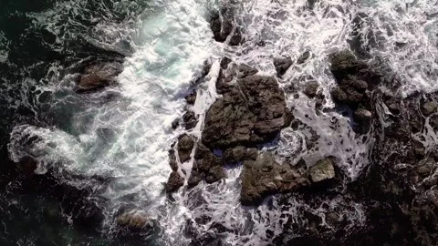 Sea Waves with rocks 3 Stock Footage 168517261