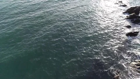 Sea of waves with rocks 스톡 동영상 303391136