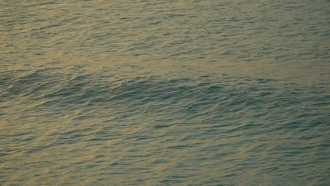 Sea Waves Rolling On Sandy Beach At Sunset Stock Footage 107427207