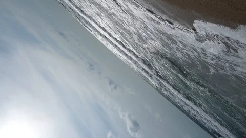 Sea waves rotate 360 degrees. Original seascape Stock Footage 124782853