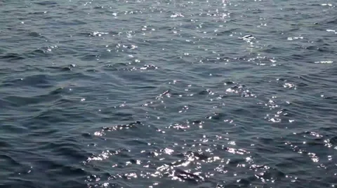 Sea waves from the sailing boat Stock Footage 30450679