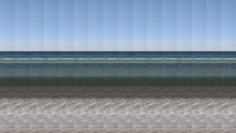 Sea Waves On The Sand Beach Stock Footage 93595568
