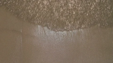 Sea waves on the sand close-up Stock Footage 87306227