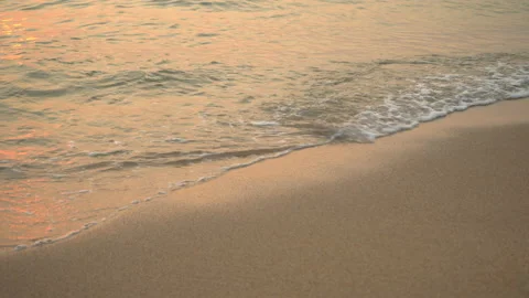 Sea Waves On The Sand Close-Up Video stock 103731867