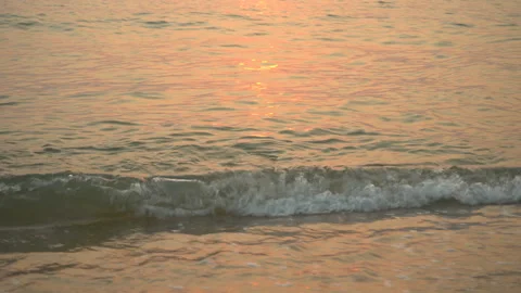 Sea Waves On The Sand Close-Up Stock Footage 103732156