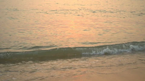 Sea Waves On The Sand Close-Up Stock Footage 103732821