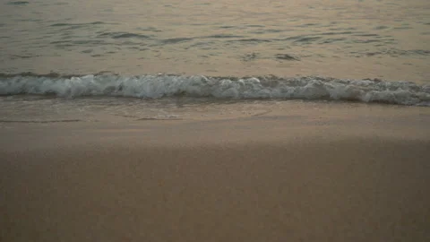 Sea Waves On The Sand Close-Up Stock Footage 103962805