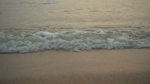 Sea Waves On The Sand Close-Up Stock Footage 103962860