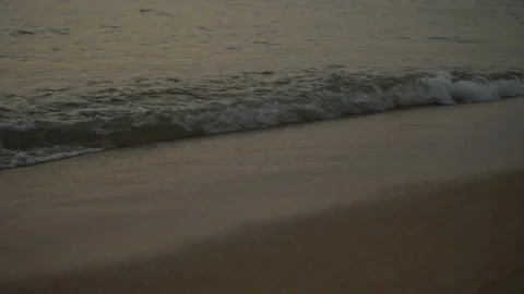 Sea Waves On The Sand Close-Up Stock Footage 103962908