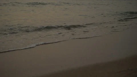 Sea Waves On The Sand Close-Up Stock Footage 103962949
