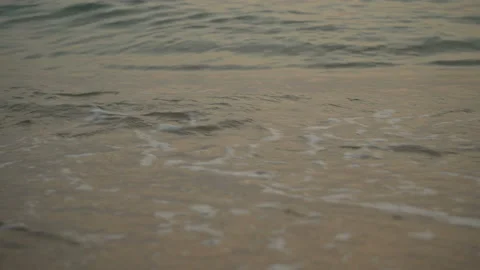 Sea Waves On The Sand Close-Up Stock Footage 103962963