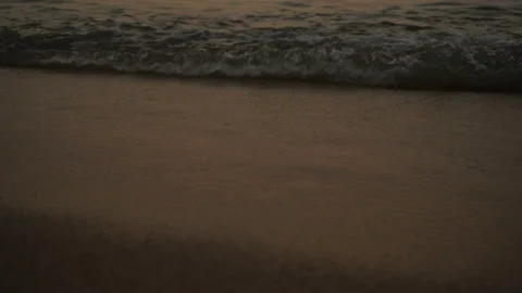 Sea Waves On The Sand Close-Up Stock Footage 103963174