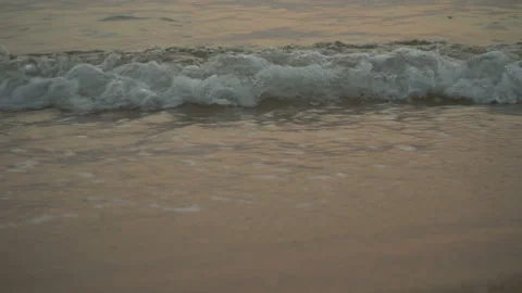 Sea Waves On The Sand Close-Up Stock Footage 103963226