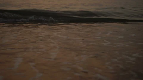 Sea Waves On The Sand Close-Up Stock Footage 103963315