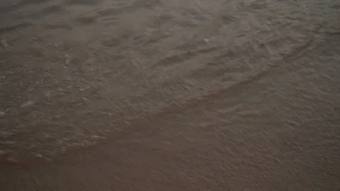 Sea Waves On The Sand Close-Up Stock Footage 104066968