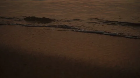 Sea Waves On The Sand Close-Up Stock Footage 104067386