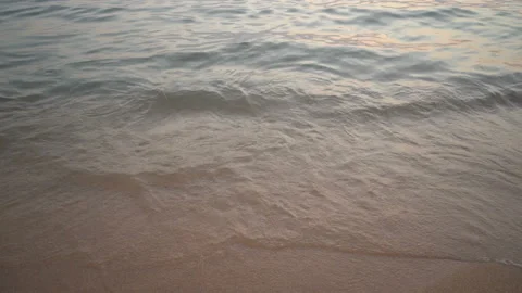 Sea Waves On The Sand Close-Up Stock Footage 104067496