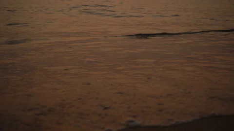 Sea Waves On The Sand Close-Up Stock Footage 104067505