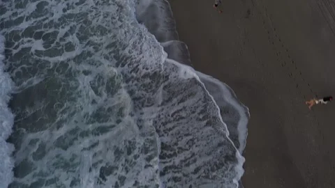 Sea waves on the sand Stock Footage 274107190