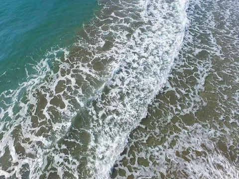 Sea Waves on sandy beach 4K 스톡 동영상 69829450