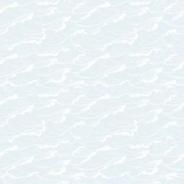 Sea waves seamless pattern. Stock Illustration