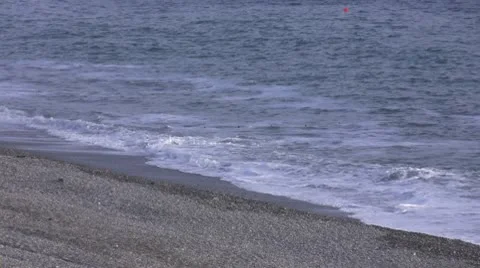 Sea waves on seaside Stock Footage 10576714