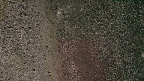 Sea waves shining under bright sun in summer day. Stock Footage 79365613