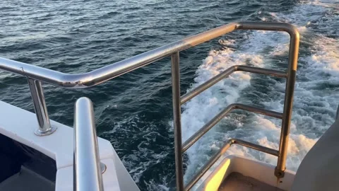 Sea Waves from Ship Deck Stock Footage 295209138