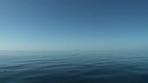 Sea waves from ship on water surface in ocean. Stockbeeldmateriaal 155163979