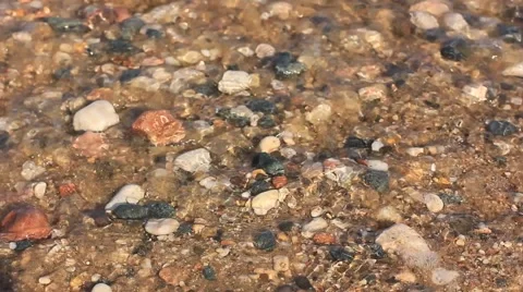 Sea waves on the shore Stock Footage 49128951