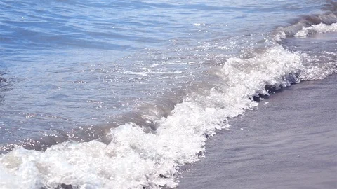 Sea waves at the shore Stock Footage 114432586