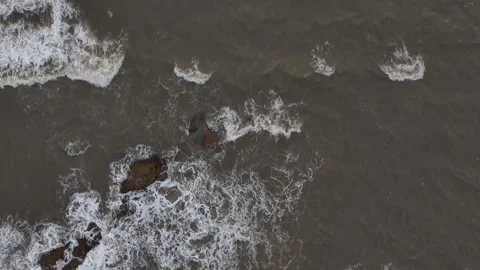 Sea waves on the shore Stock Footage 309929472