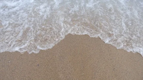 Sea waves on shoreline Stock Footage 93709418