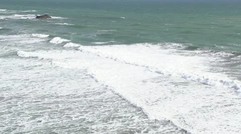 Sea waves in slow motion Stock Footage 12105921