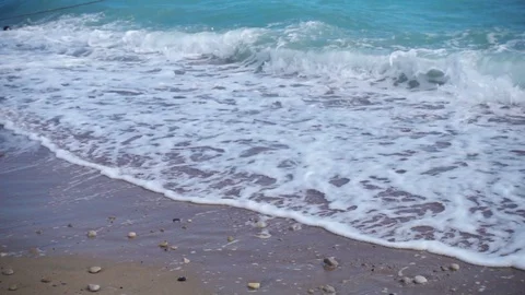 Sea waves, slow motion Video stock 82351197