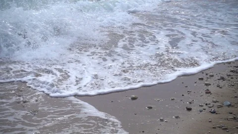 Sea waves, slow motion Stock Footage 82351256