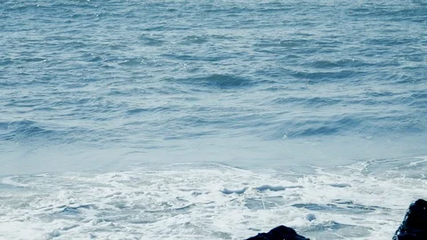 Sea waves slow motion Stock Footage 95151776