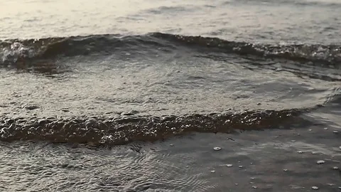 Sea waves slow motion Stock Footage 112523764