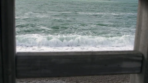 Sea with Waves in slow motion Stock Footage 112749521