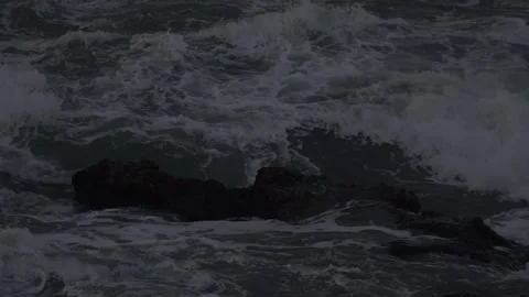 Sea waves in slow motion Full HD 180fps Stock Footage 131900222