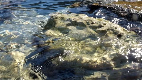 Sea Waves on some Rocks Stock Footage 75232908