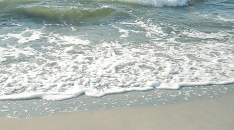 Sea waves in summer day Stock Footage 67335386